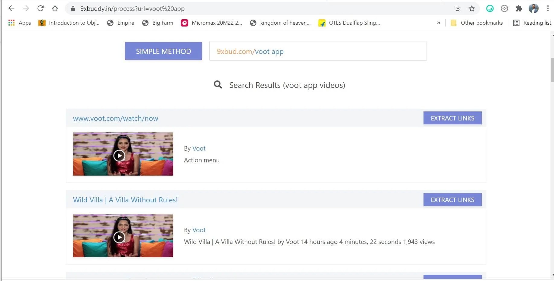 9xBuddy Voot Downloader