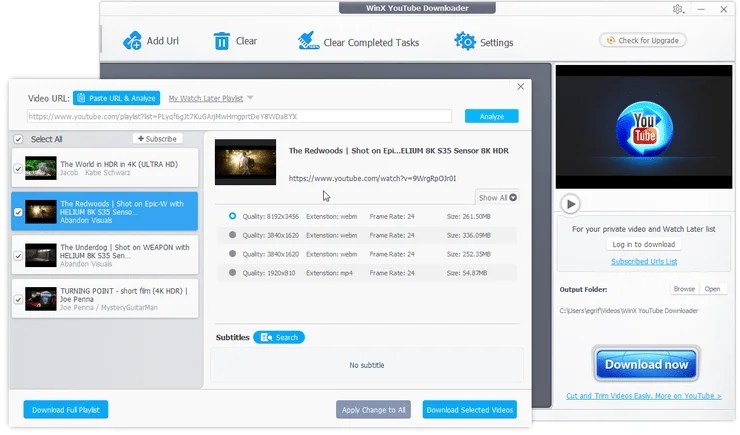 Winx video downloader