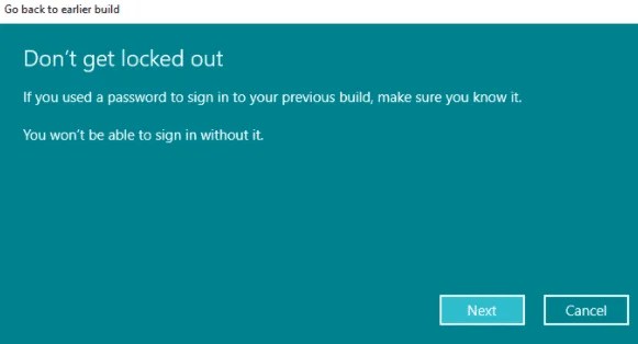 Windows 11 to Windows 10 rollback