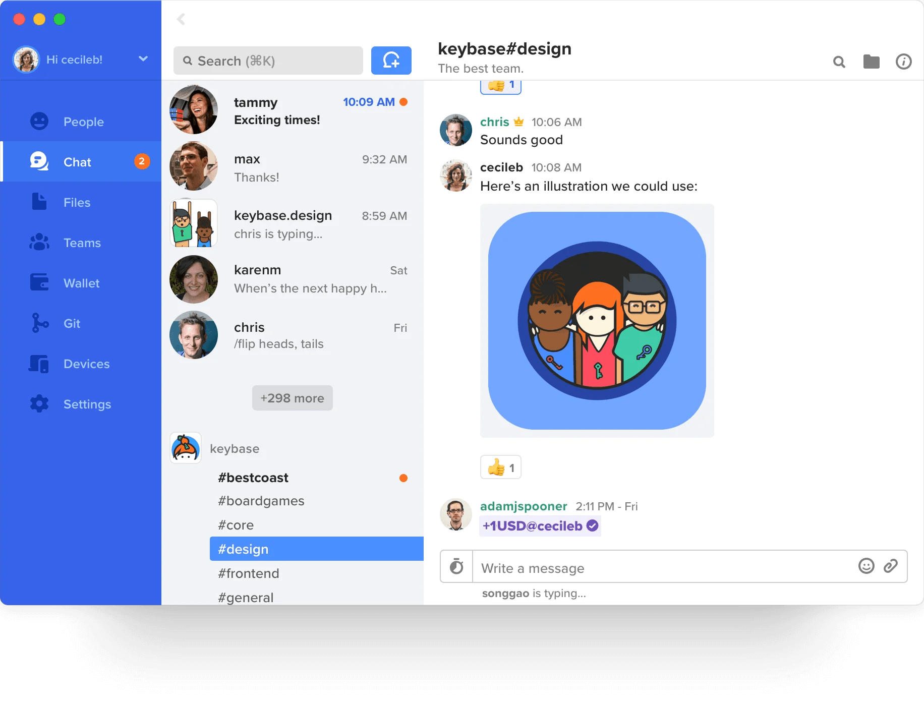 Keybase - Similar to Whatsapp