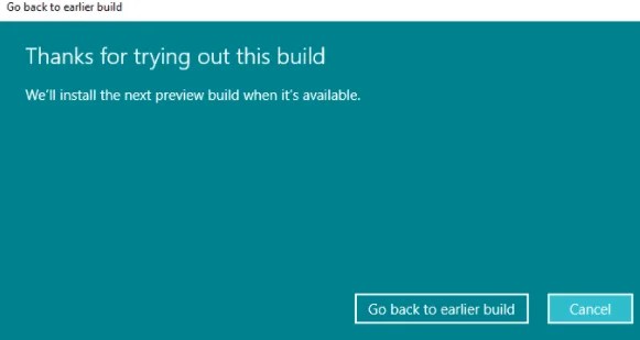 Windows 11 to Windows 10 rollback
